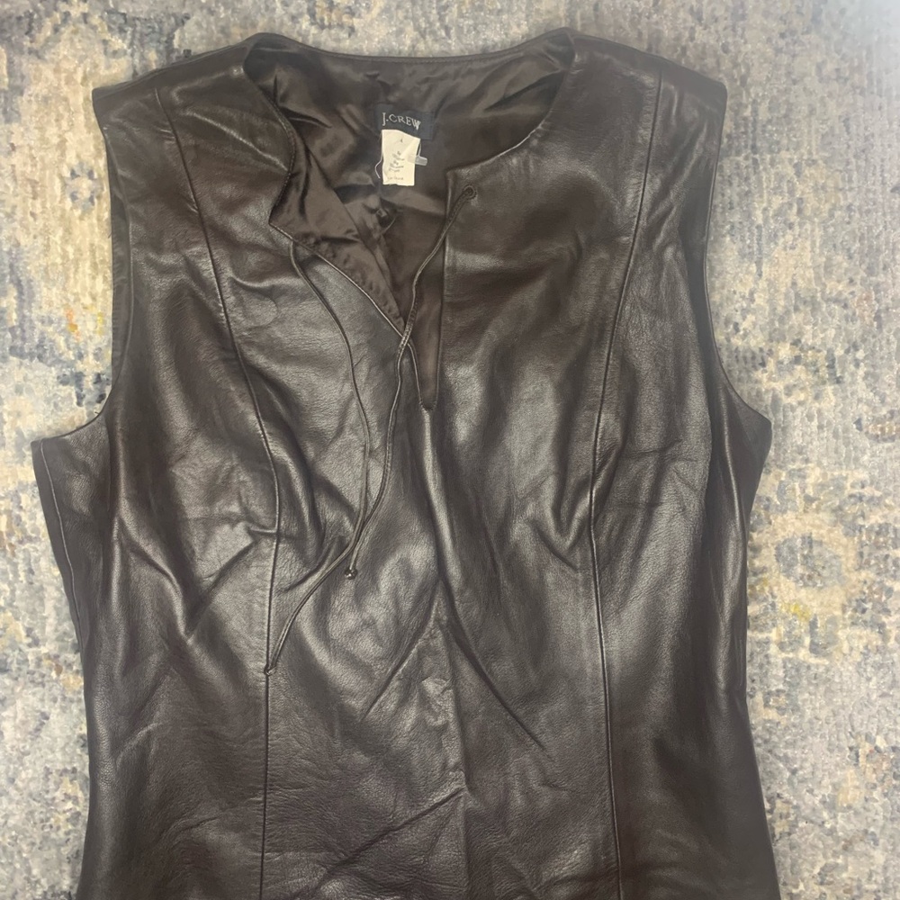 JCrew brown vest size 4